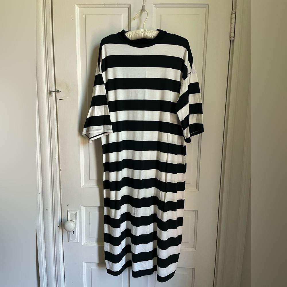 Striped Jersey Maxi dress
